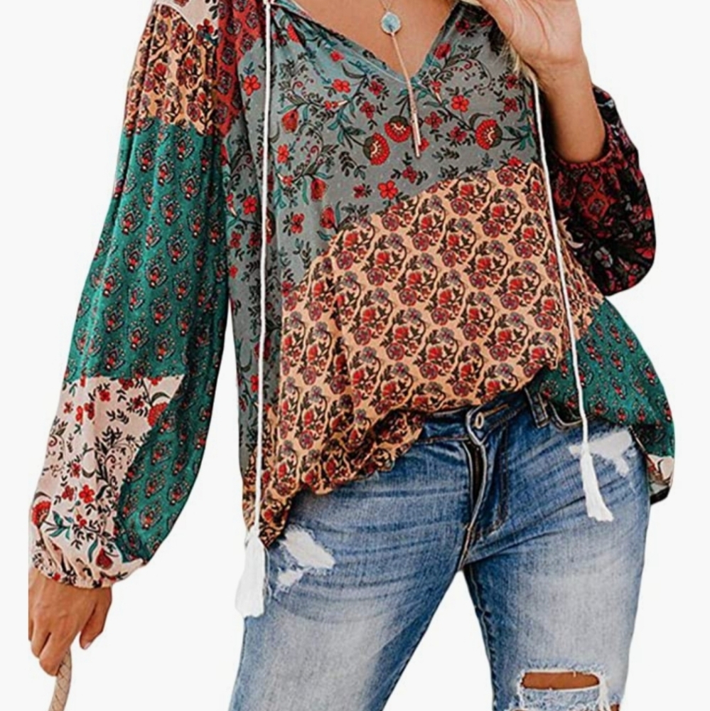 Boho style loose top